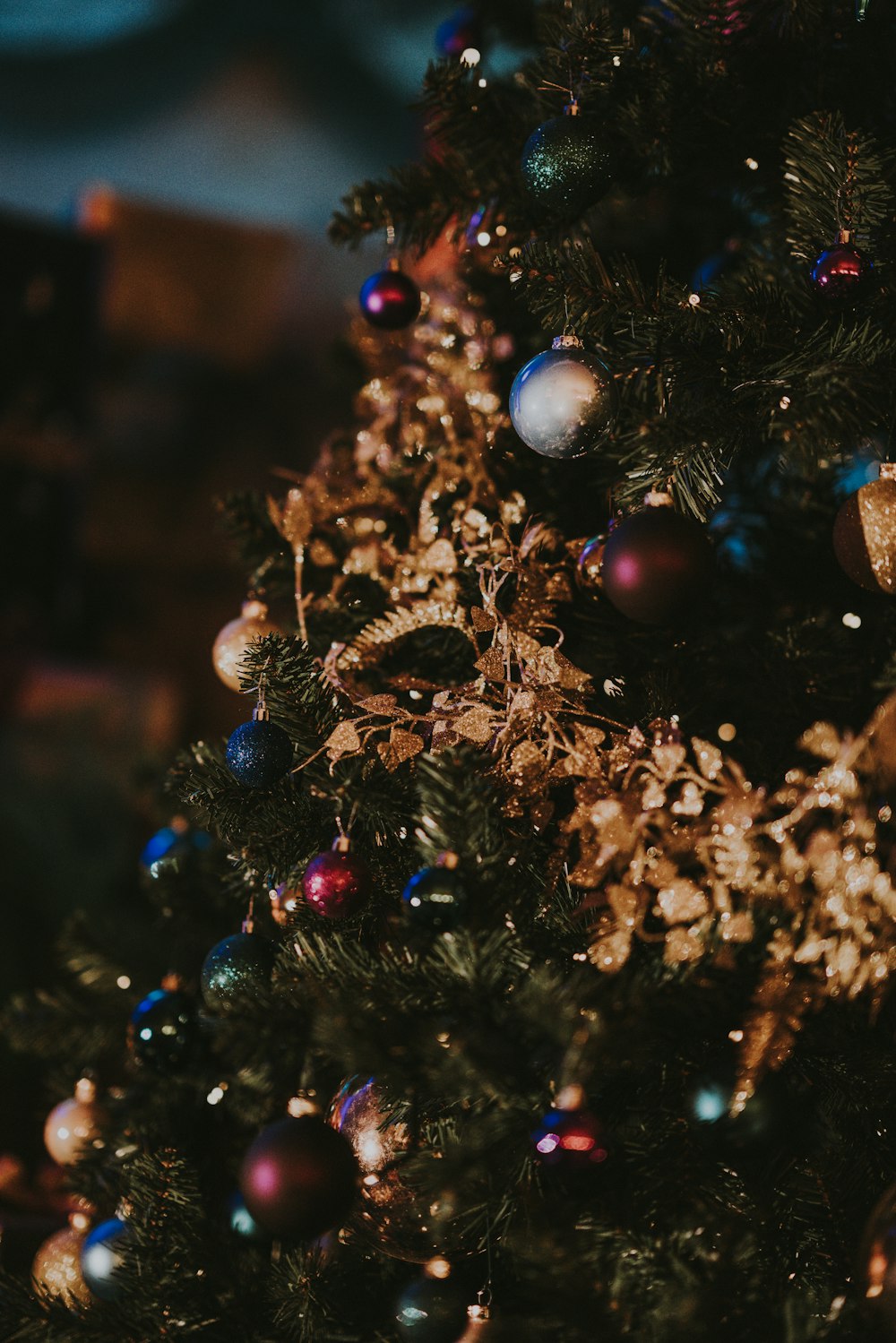 Christmas tree with baubles