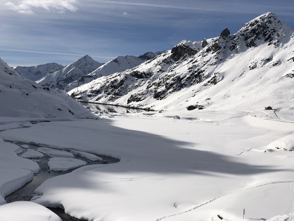 mountain during winter season