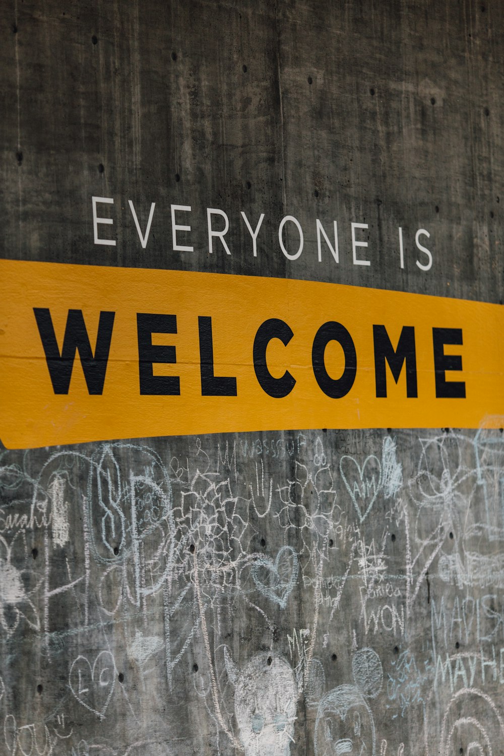 Everyone is Welcome signage