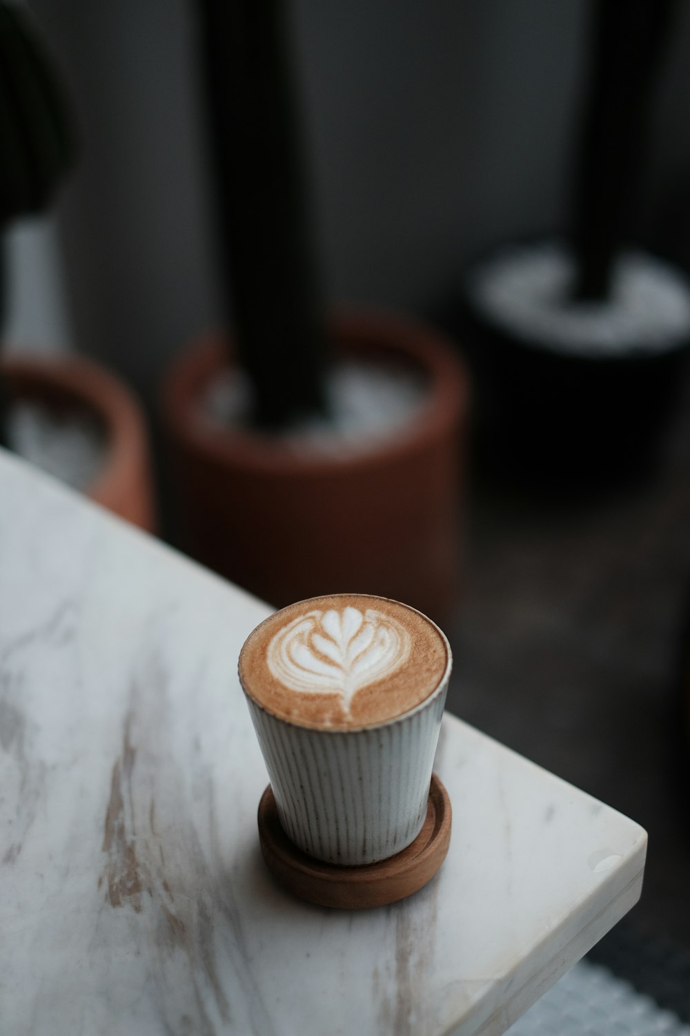 cappuccino on table