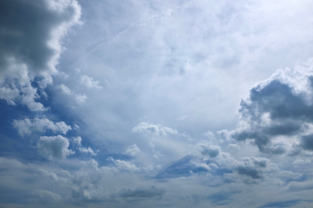 low-angle photography of clouds