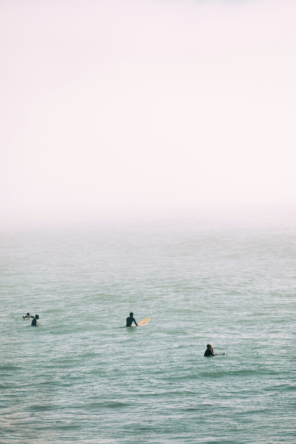 surfers on body of water