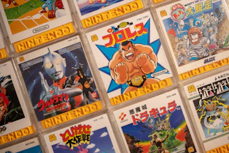 Nintendo game card collection