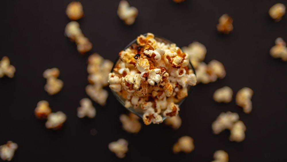 selective focus photography of popcorn