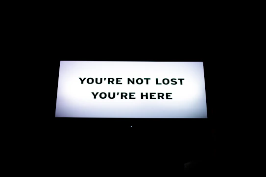 turned-on flat screen TV