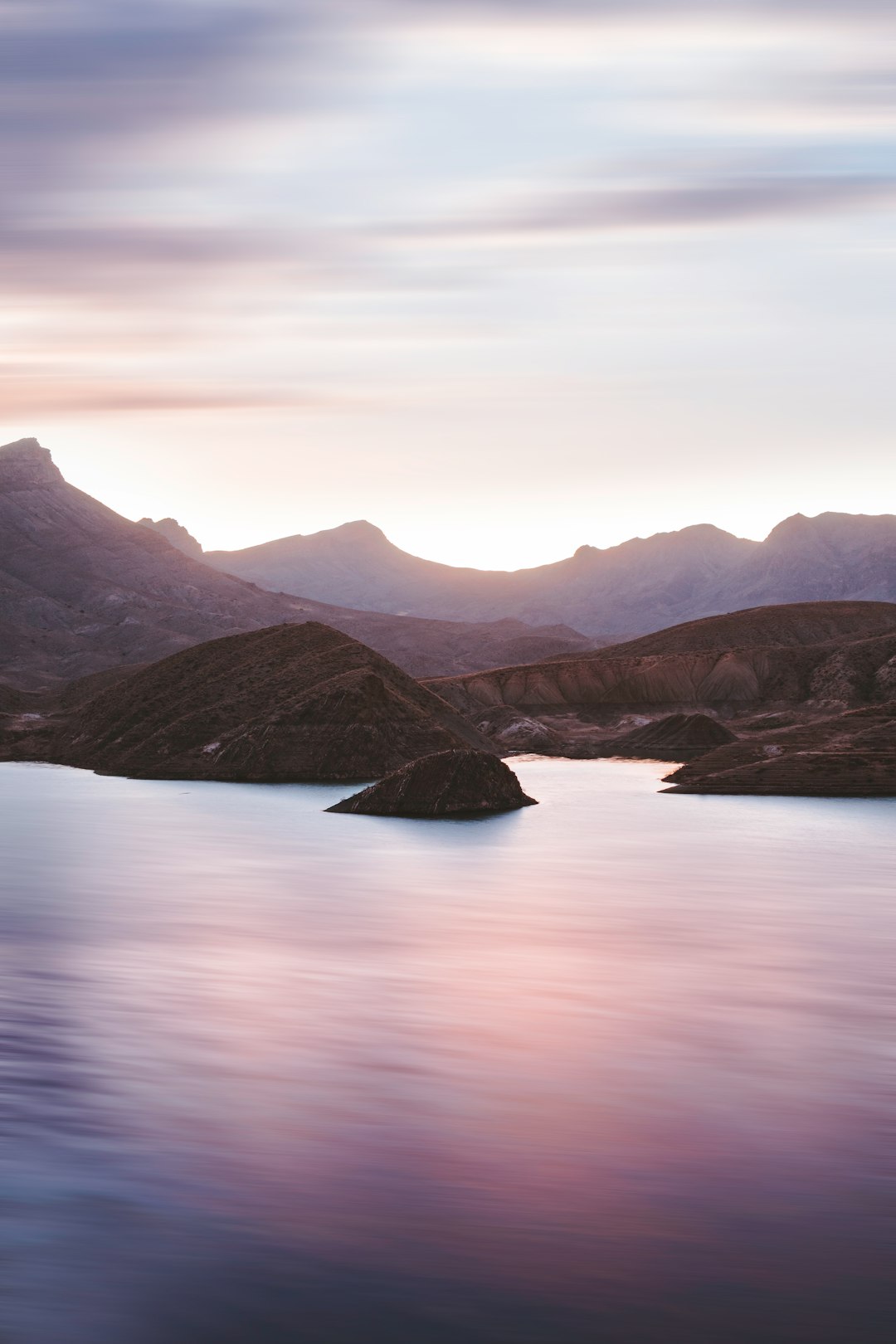 view of mountain near body of water