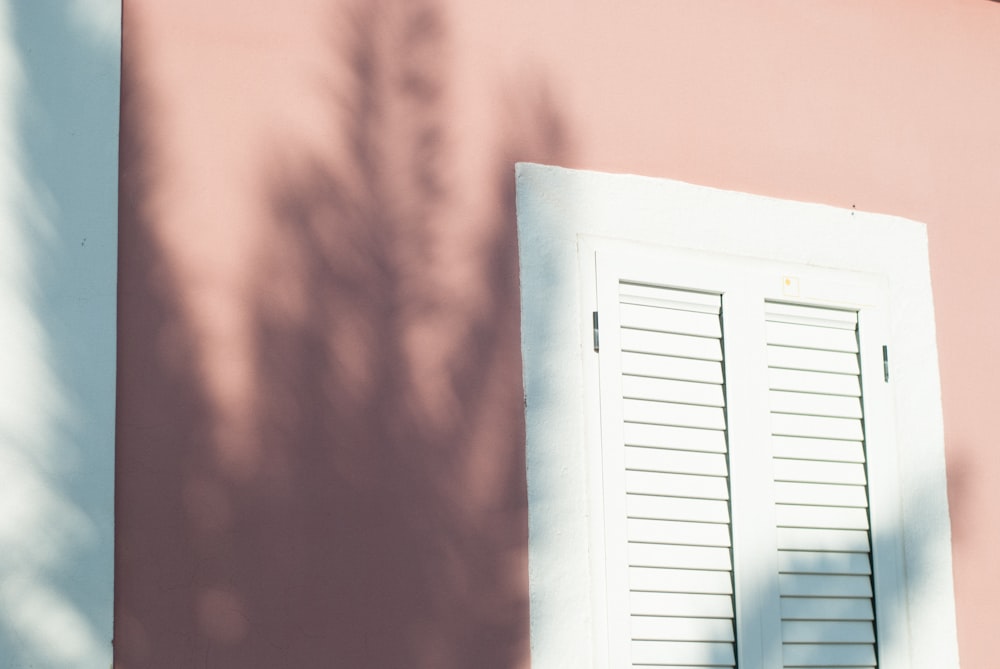 white louver door