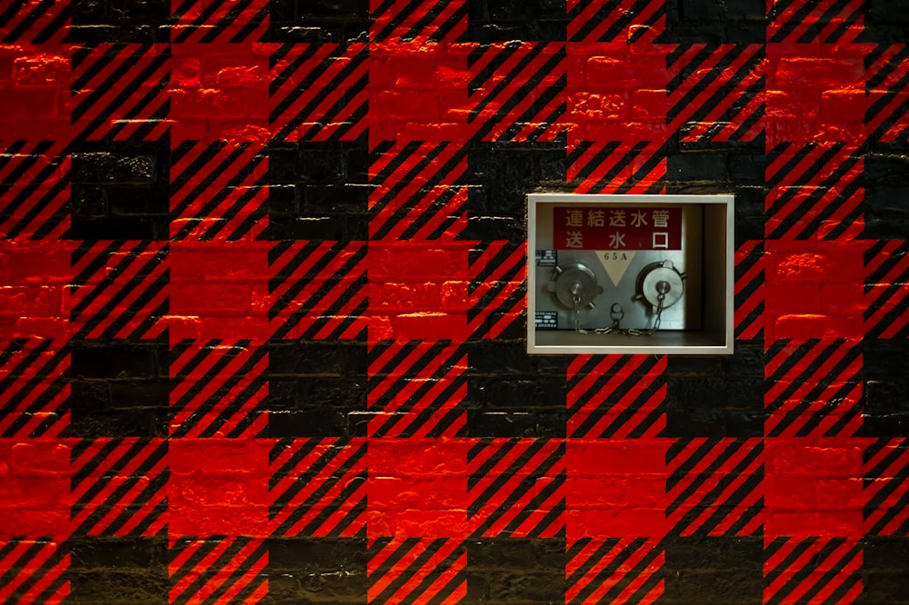 black and red wooden board