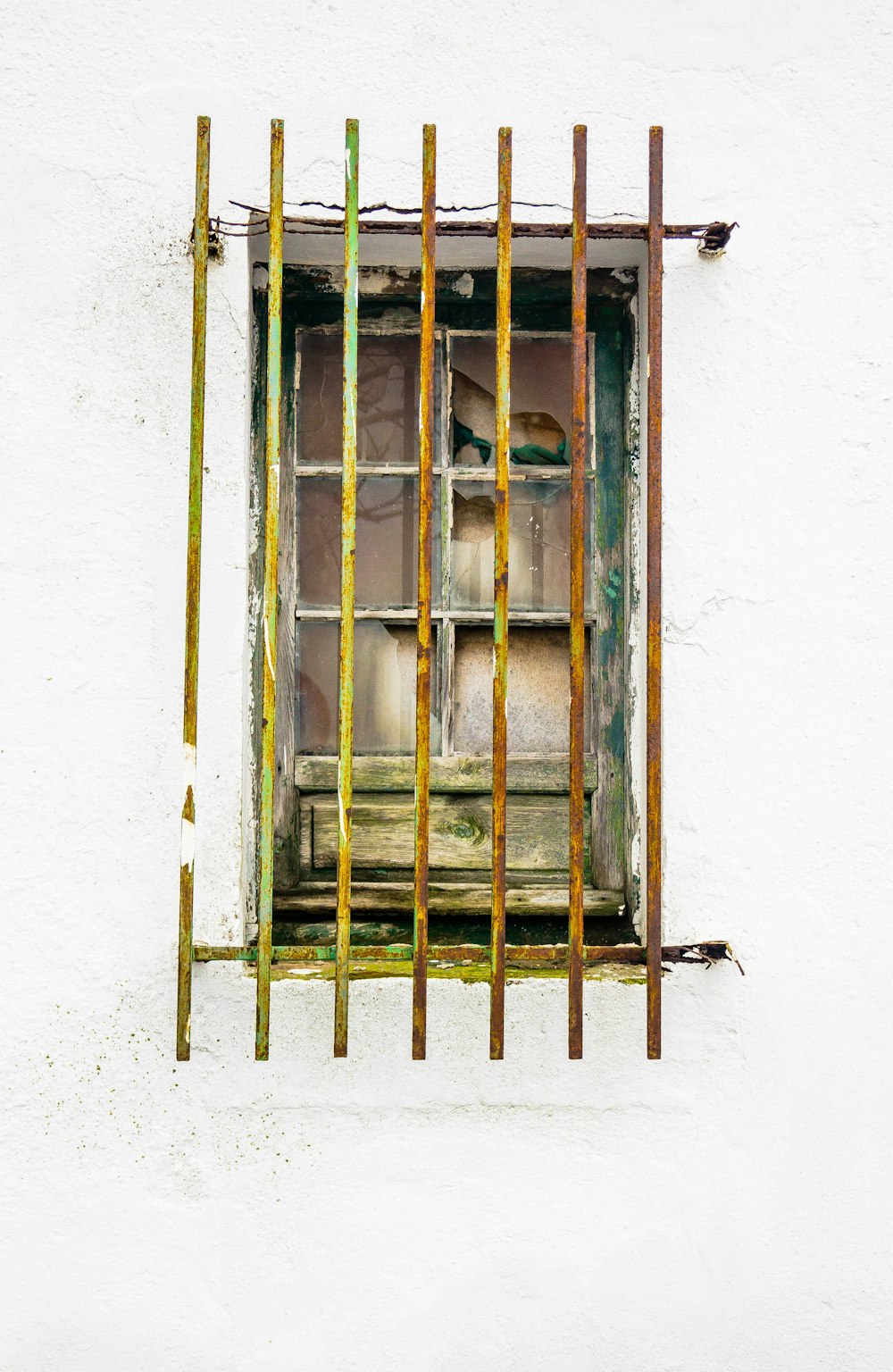 brown window grille