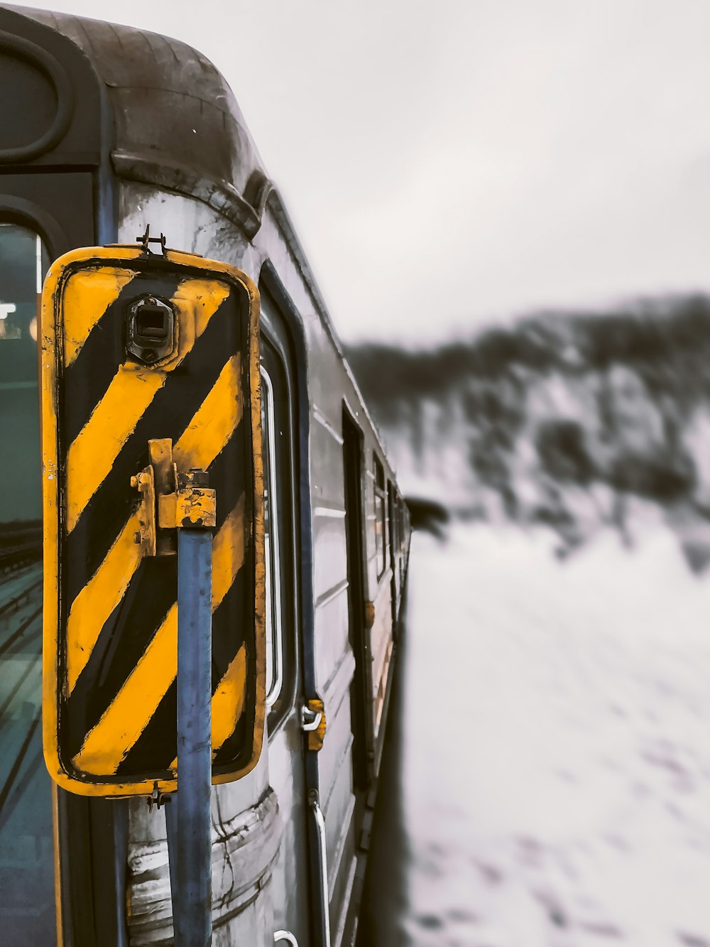 selective photography of yellow signage