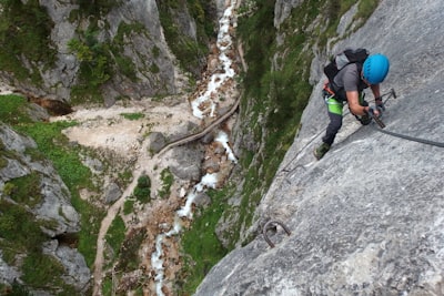 mountain climbing courageous google meet background