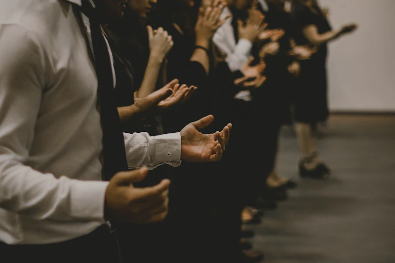 People praying together
