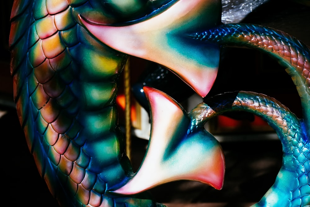 multicolored tail decor