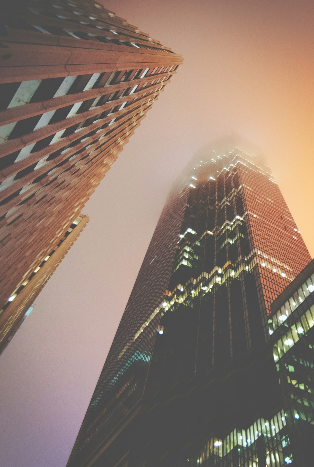 low angle photo of high rise buildings