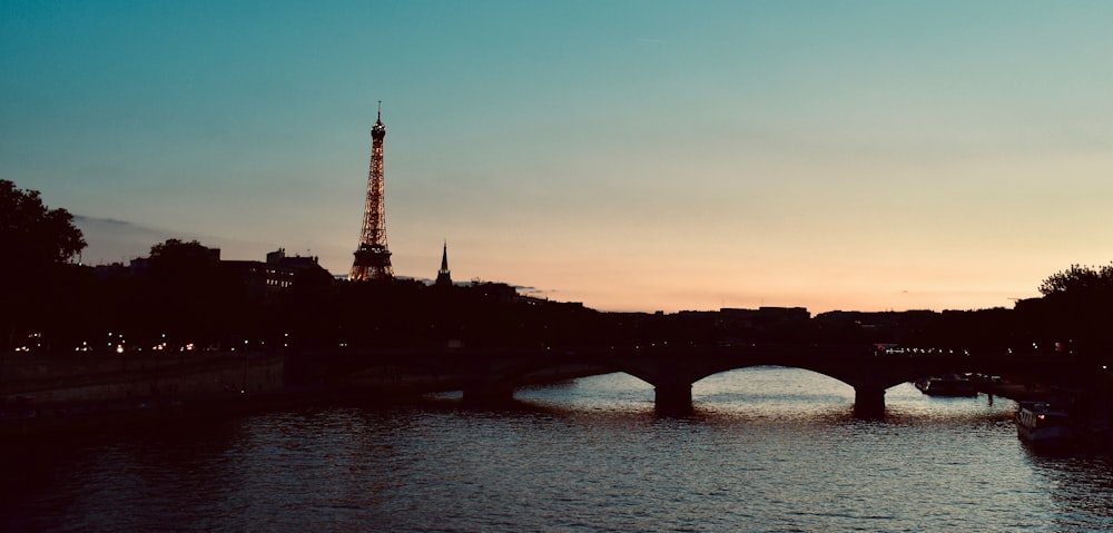 silhouette photo of Eiffel Tower, Paris