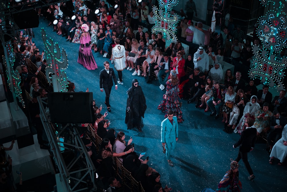 people fashion show on stage