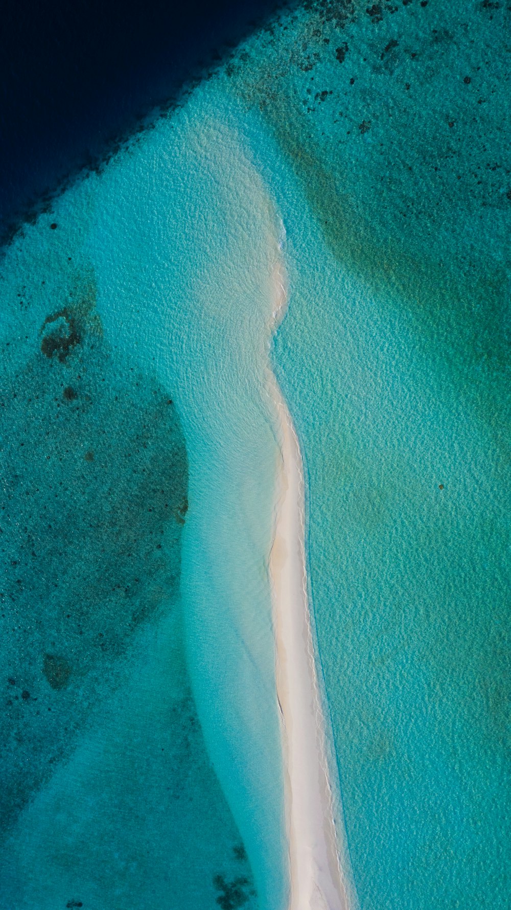 aerial view of sea