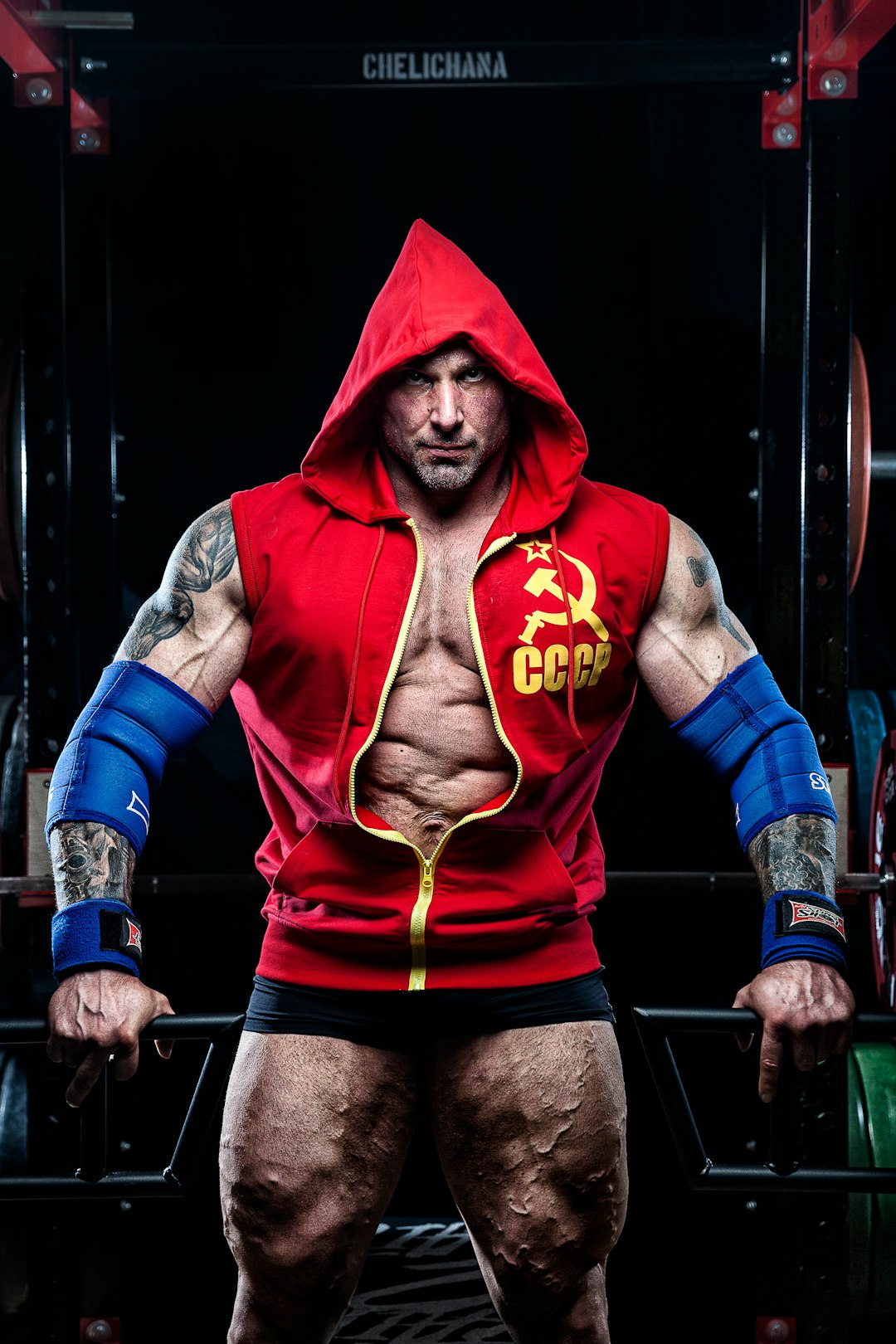 male wrestler graphic portrait