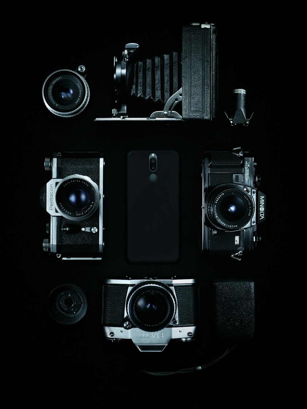 black film cameras