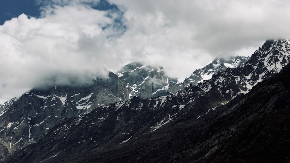 snow-covered peak mountain