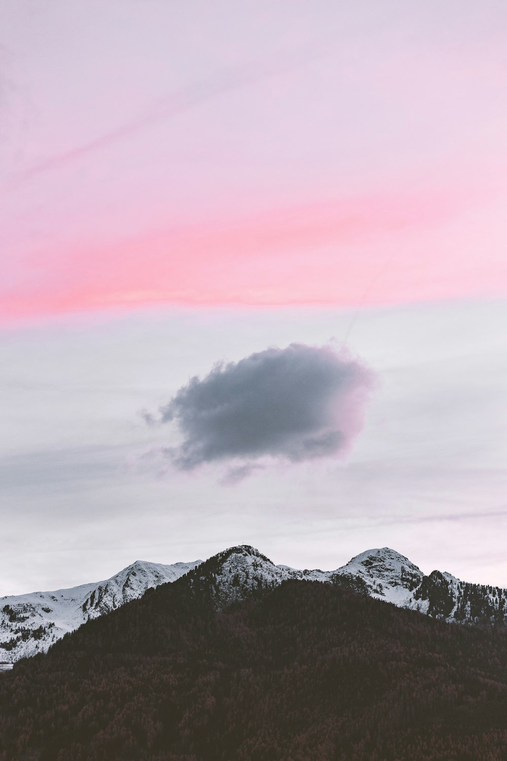 gray and brown mountain under white sky