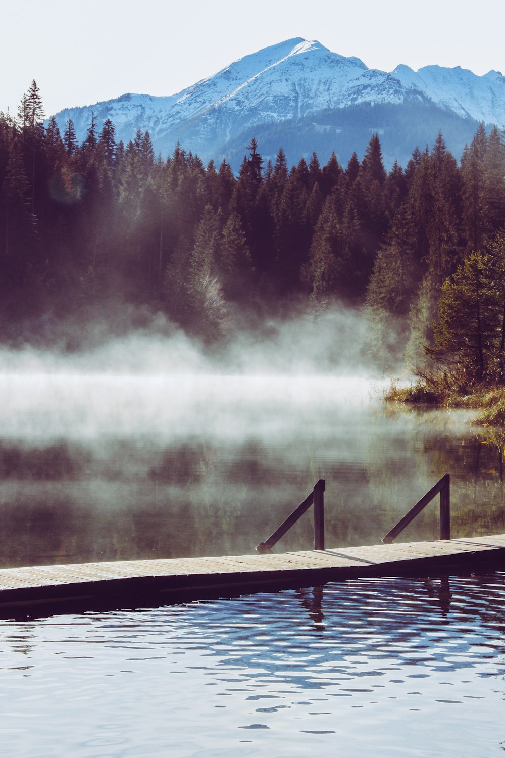 brown dock on body of water during daytime