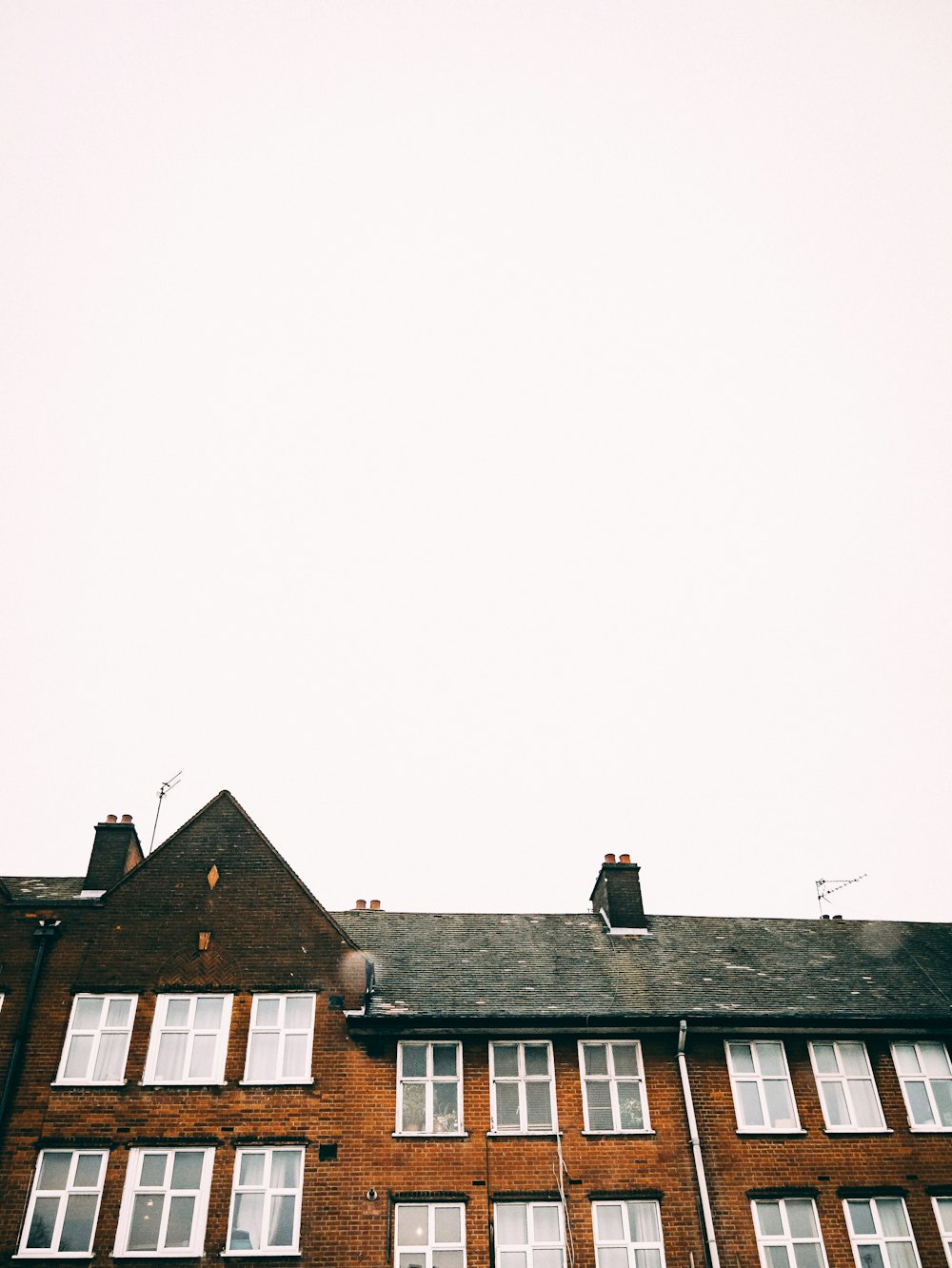 brown building under white sky