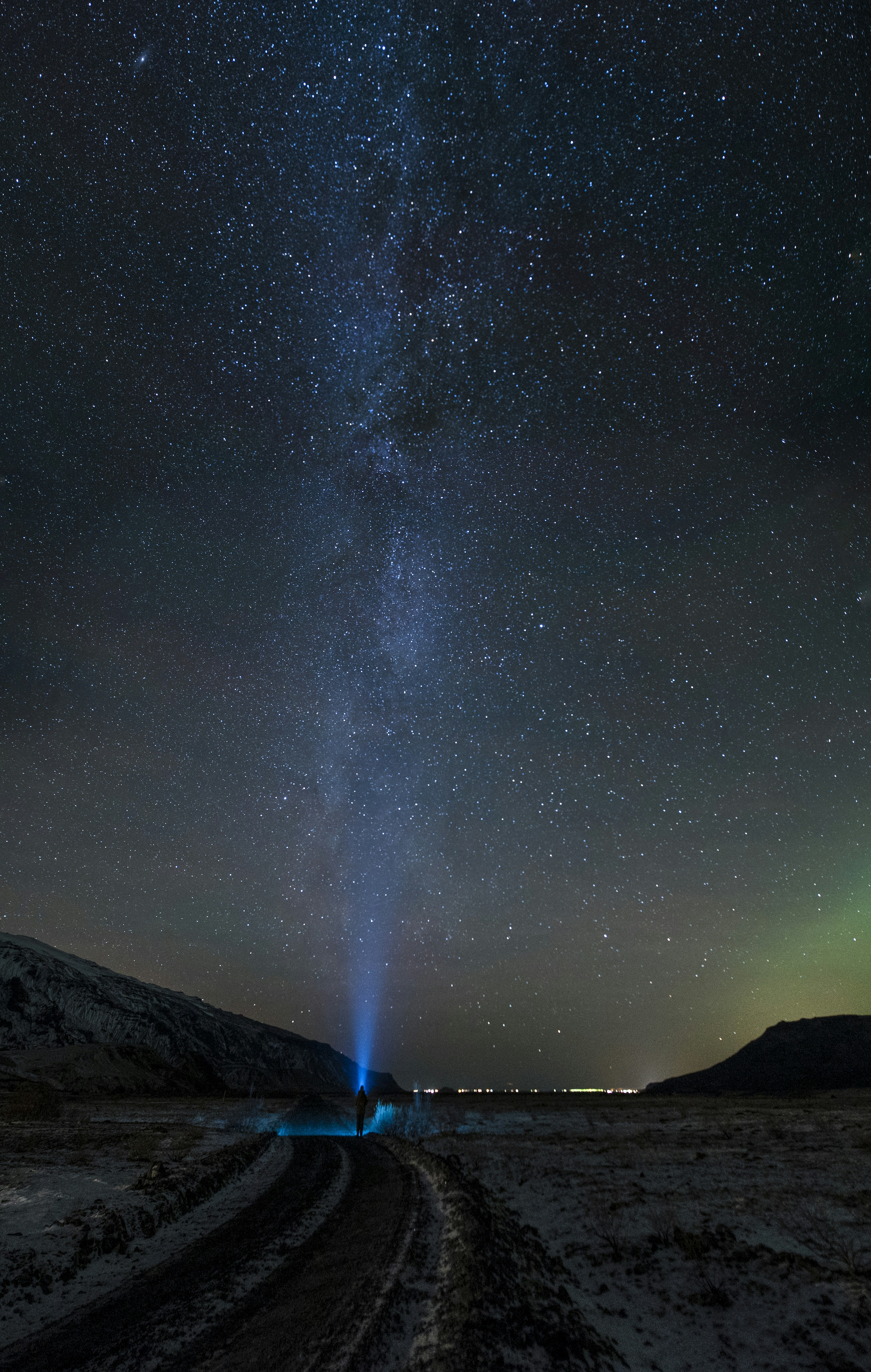 time lapse photography of starry night