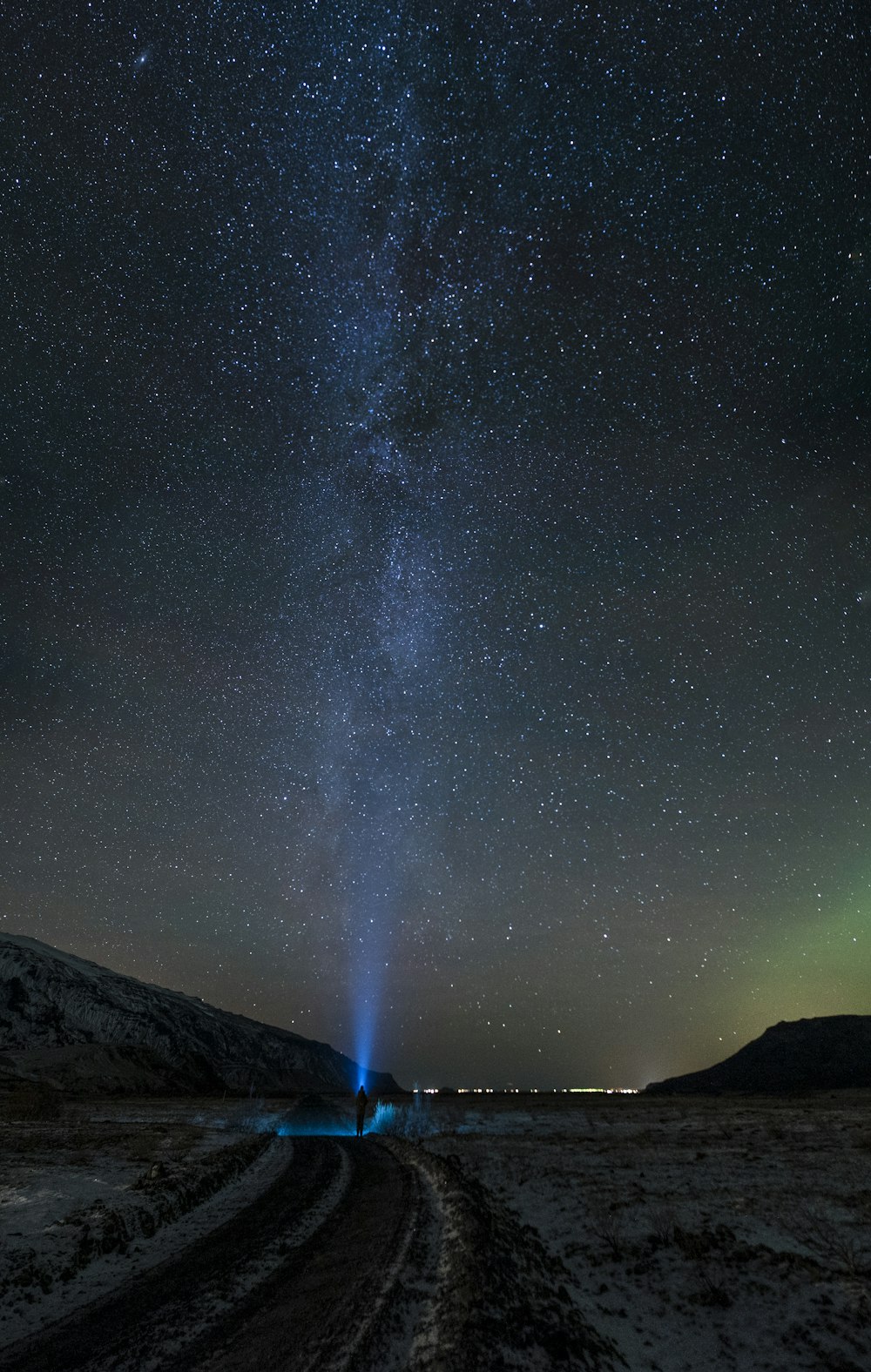 time lapse photography of starry night