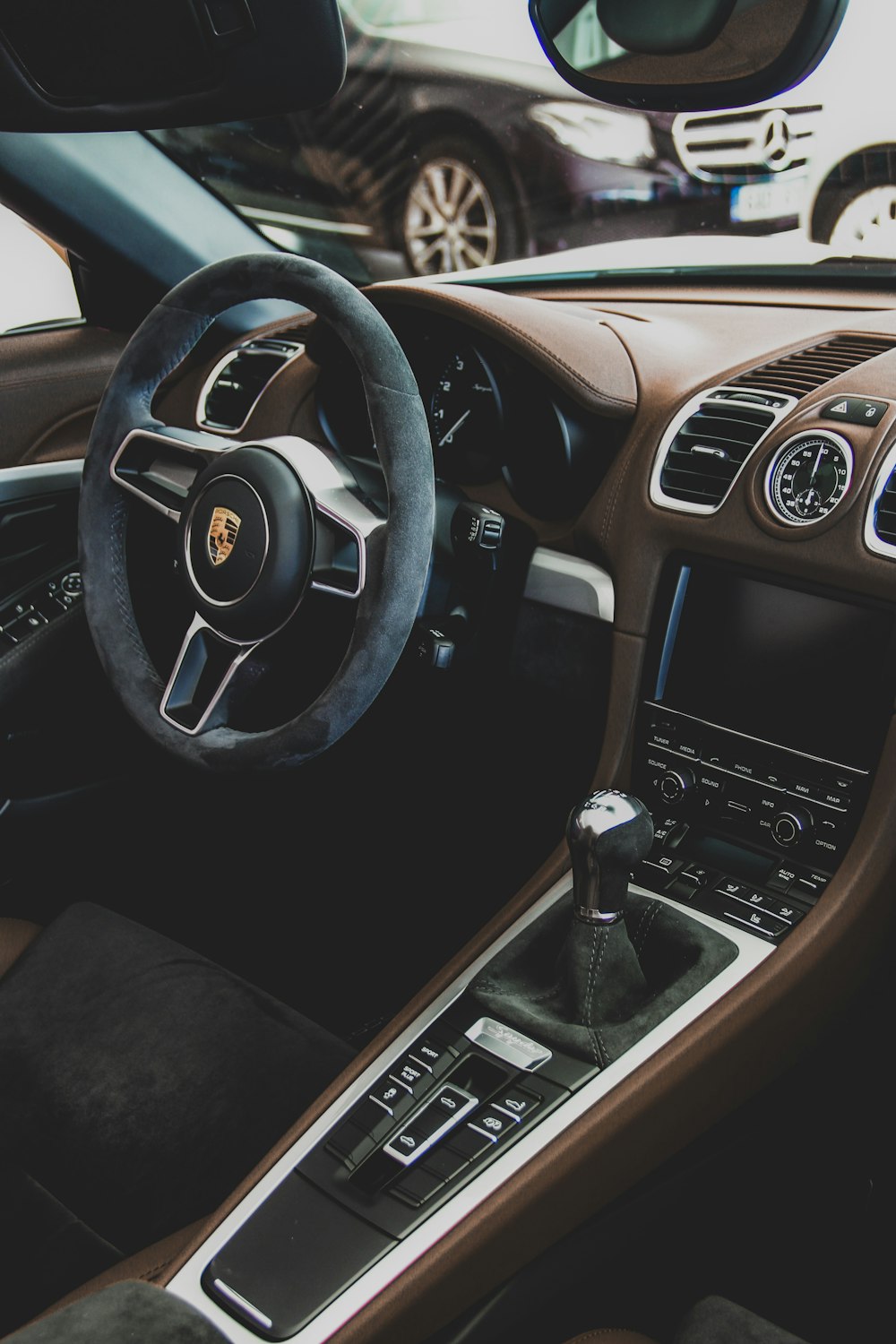 Blick ins Porsche-Interieur