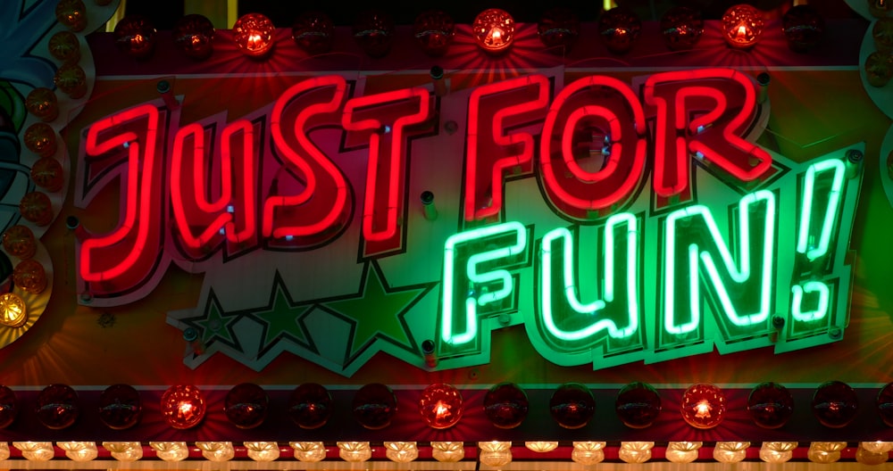 Just for Fun LED sign