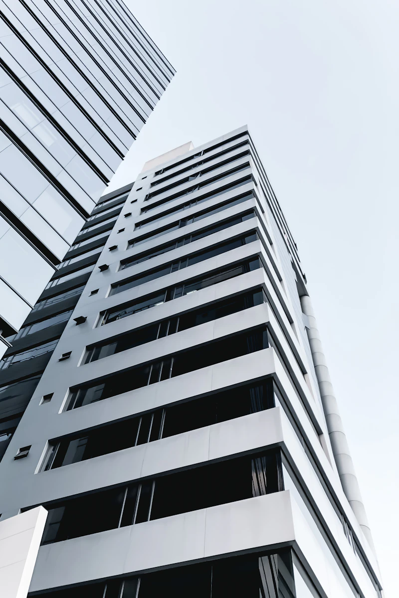 Modern high rise building