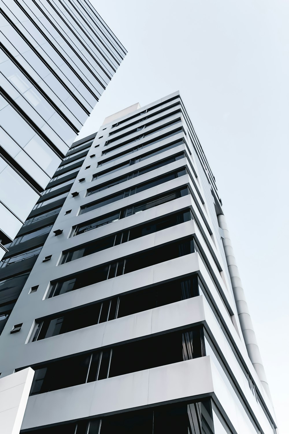 low angle photography of high rise building