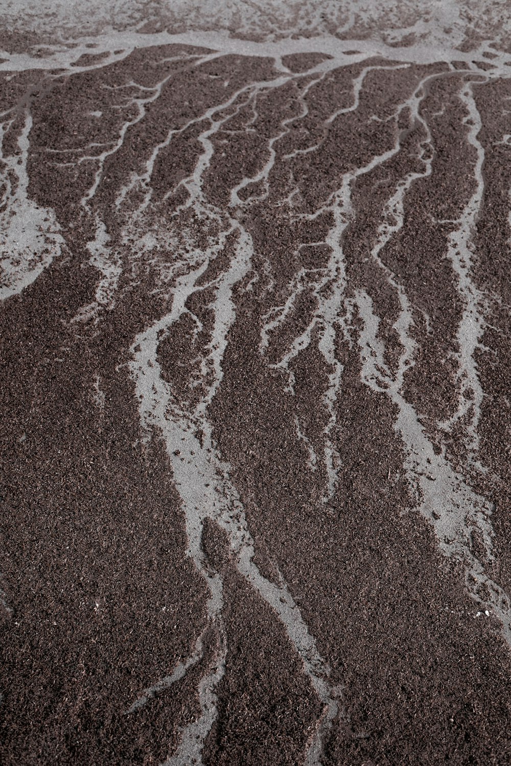 water on sand on shore
