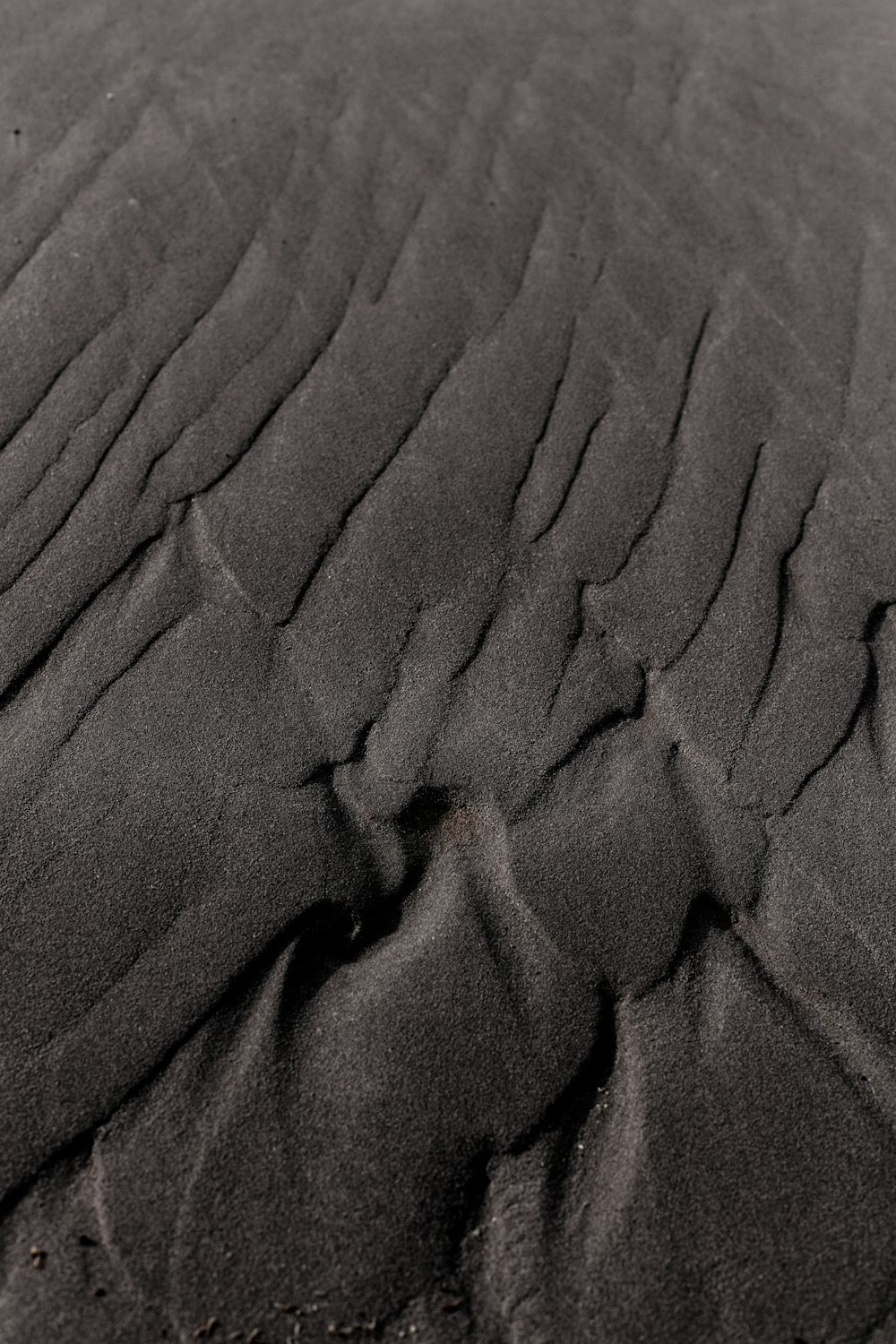 arena gris en la orilla