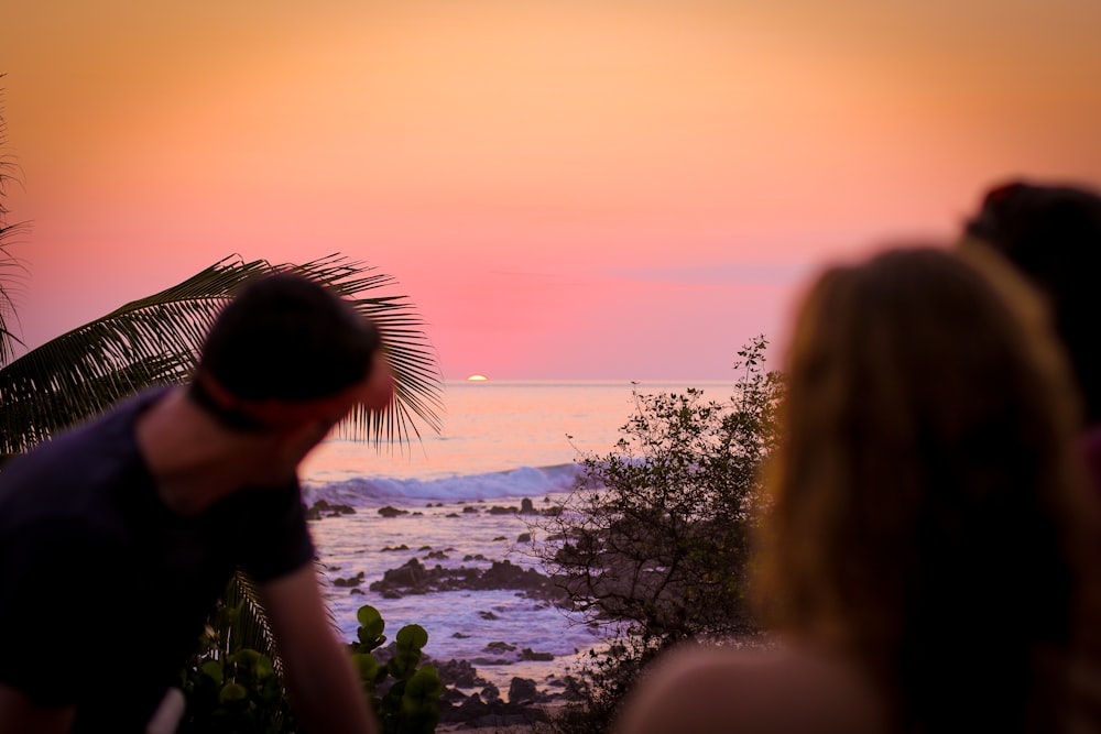 person looking at sea