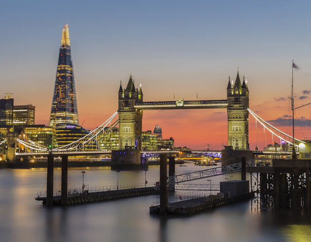 tantra massage in London — Tower Bridge over the Thames