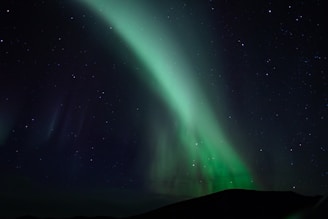 The Northern Lights illuminating the night sky over Iceland.