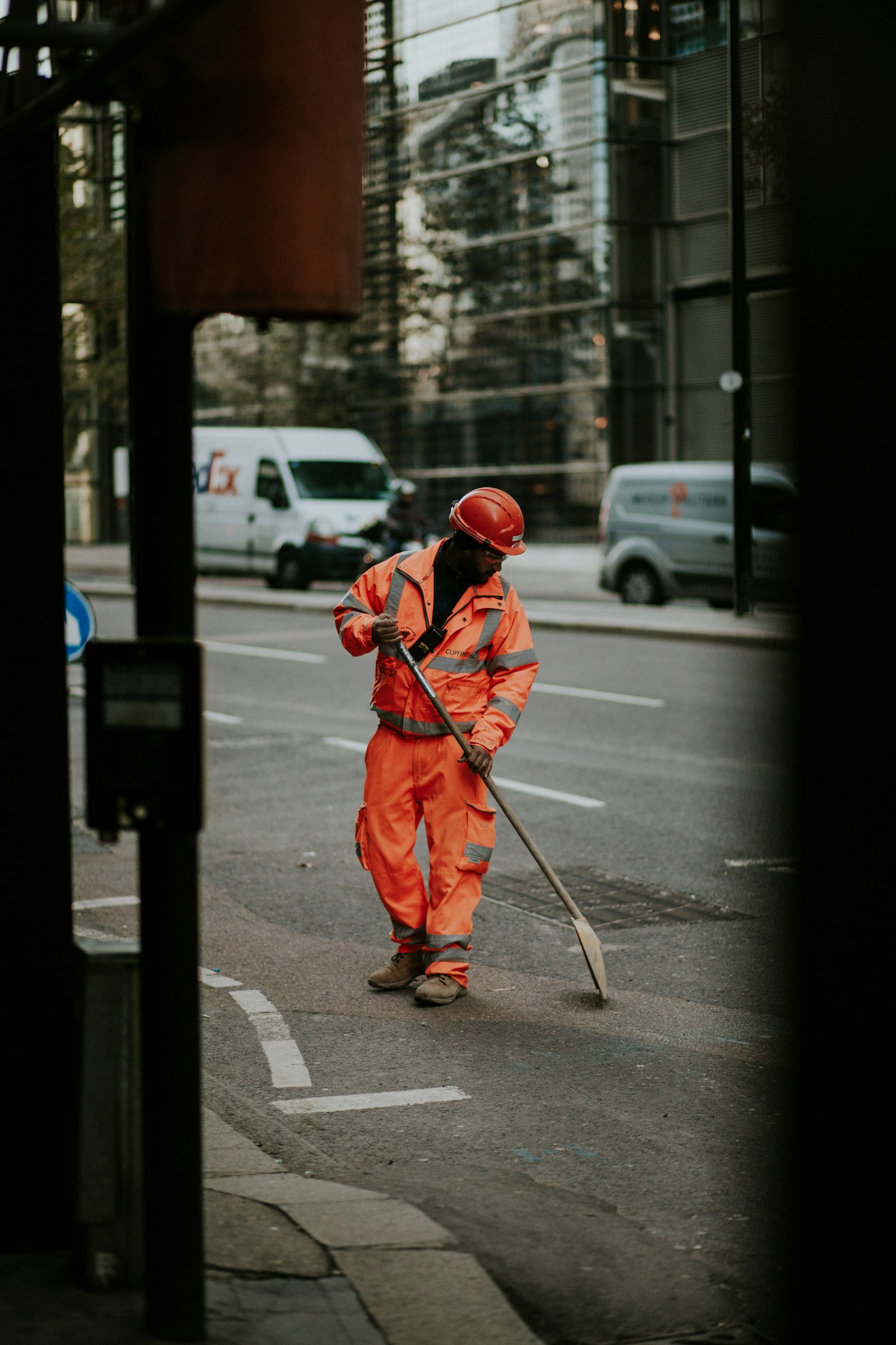 Canon EOS 5D Mark II + Canon EF 85mm F1.8 USM sample photo. Man wearing orange bunker photography