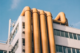 four yellow pipes
