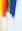 yellow, orange, red, green, and blue abstract painting