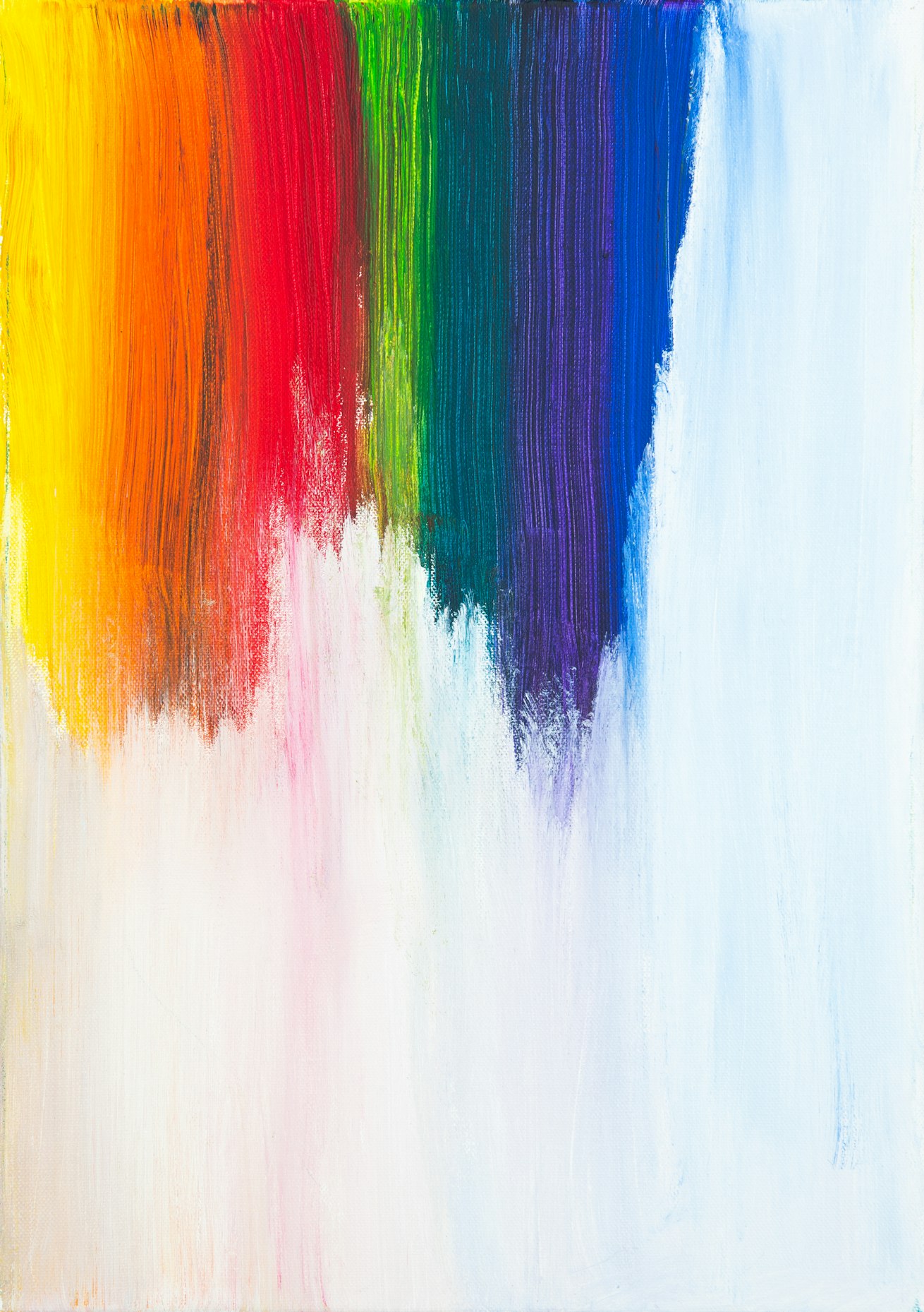 Rainbow abstract painting