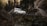 A white SUV crosses a narrow wooden bridge in a rugged mountain landscape, surrounded by dense forest and rough terrain. The scene captures a sense of adventure and exploration in a remote and challenging environment.