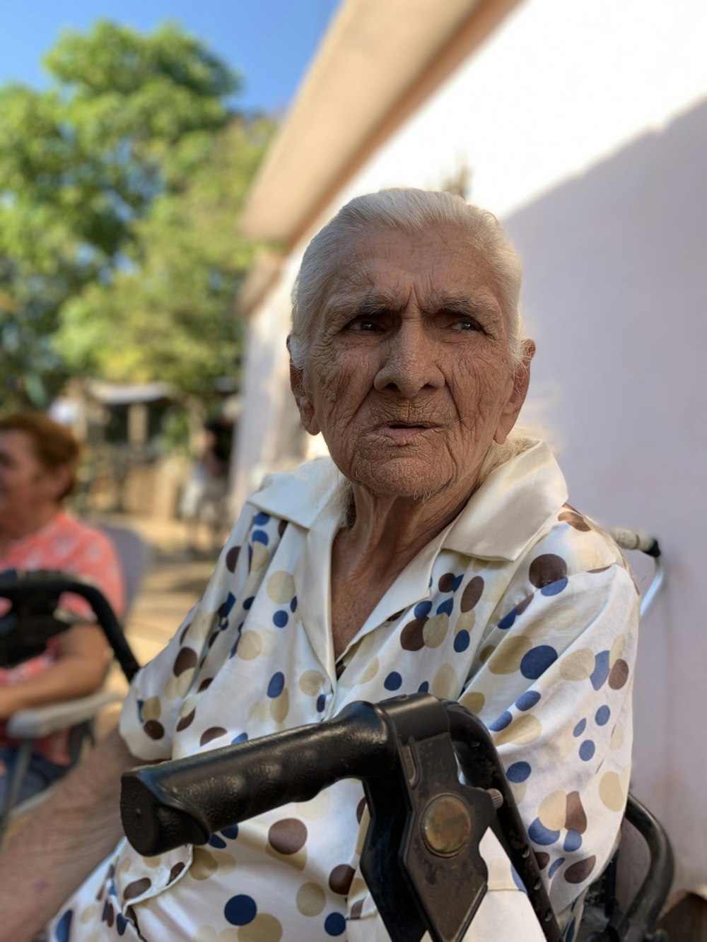 woman sit on wheelchair