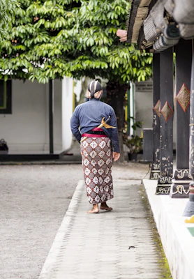 Hamzah Batik store front on Malioboro street Yogyakarta