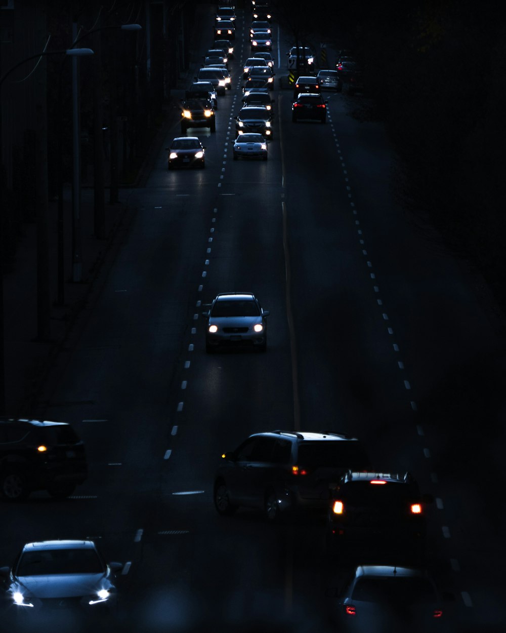 cars on road