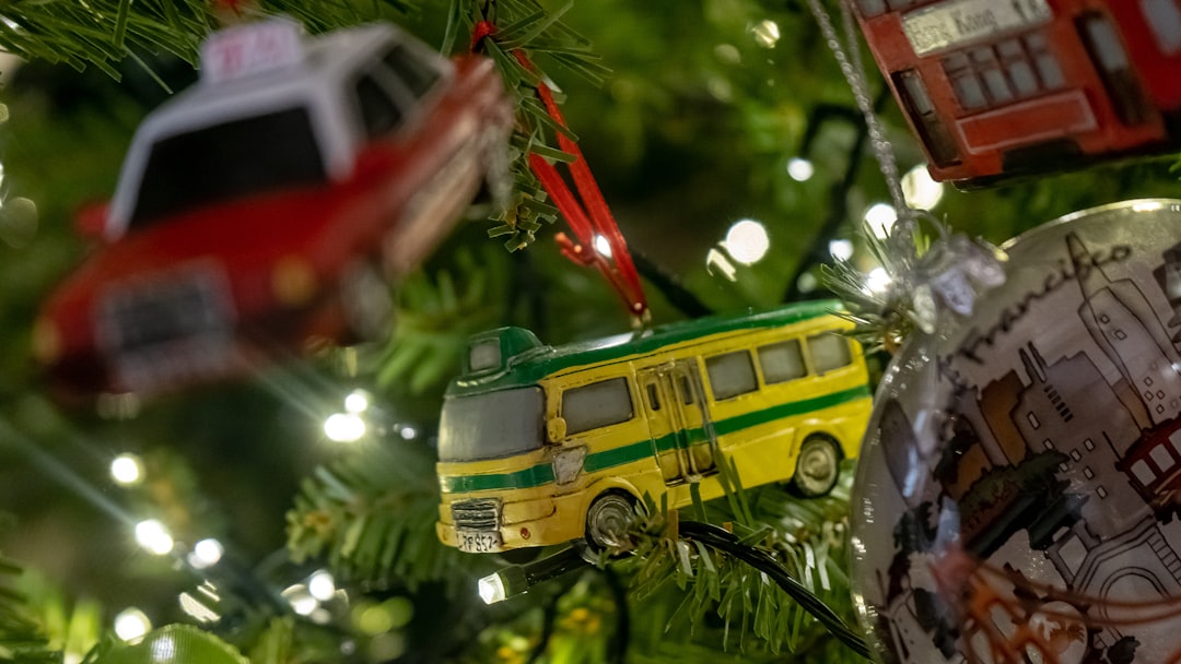 assorted vehicle Christmas decor