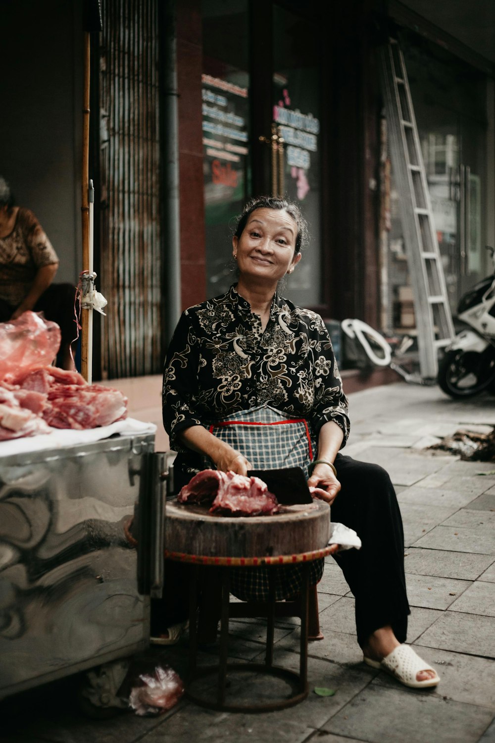 woman sitting