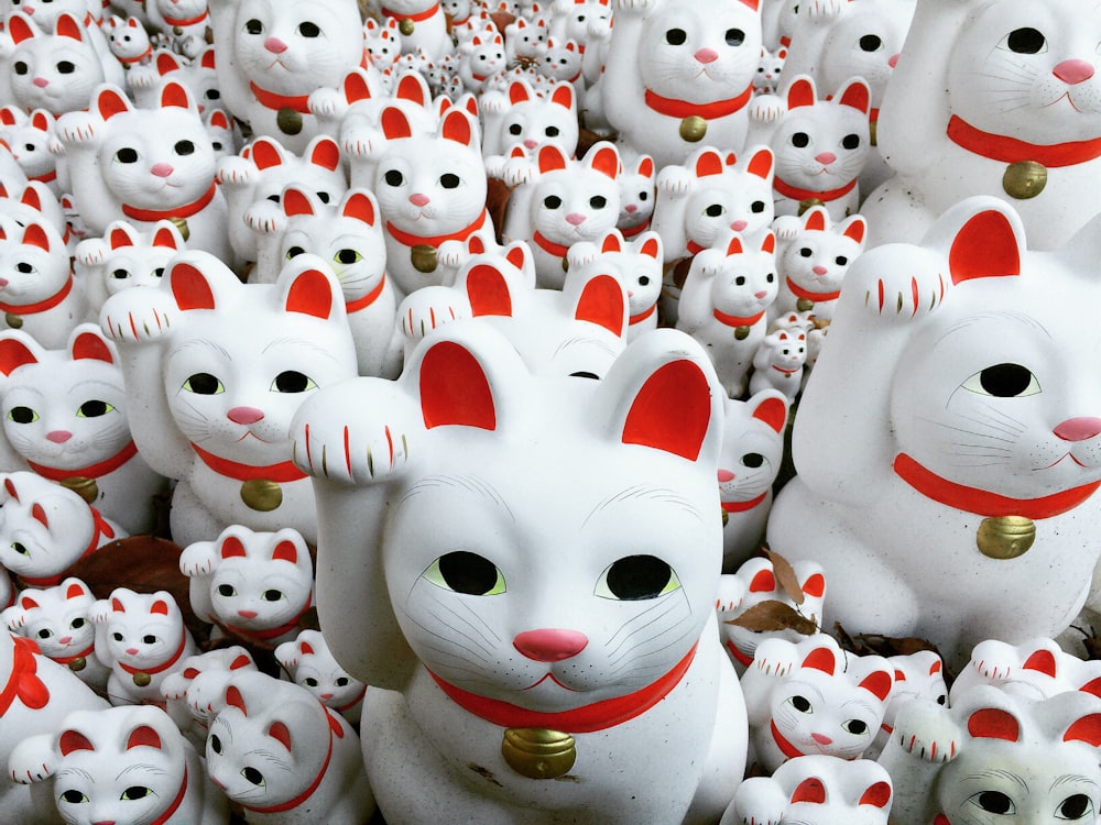 Lot de figurines Manekineko