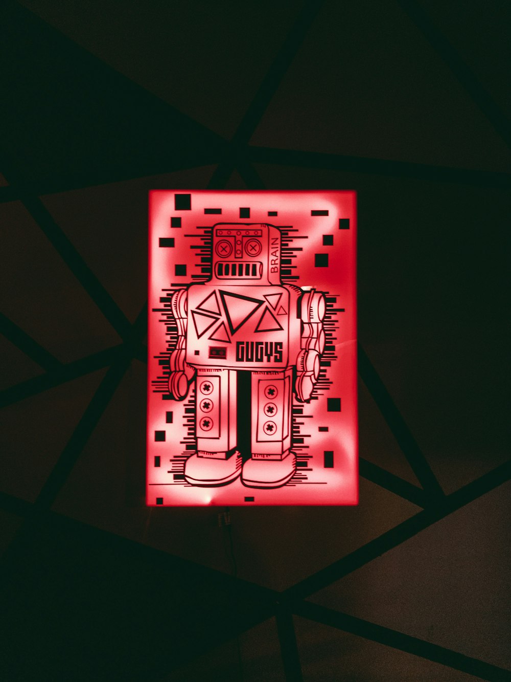red robot light